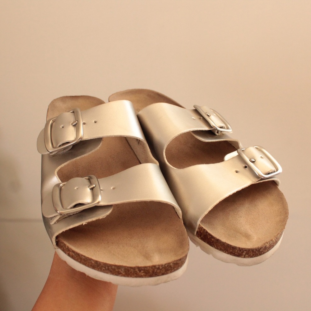 Sonoma Slip On Open Toe Silver Detail Sandals 7.5